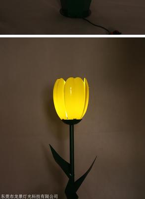 流光溢彩，点亮庭院 亚克力郁金香花灯——现代景观亮化的诗意之选